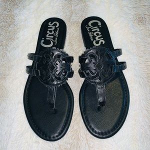 Circus by Sam Edelman Black Thong Sandals